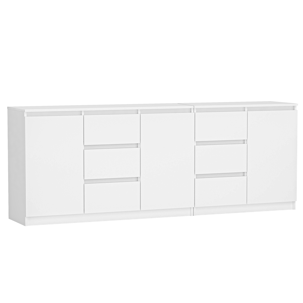 Kommode COSTA 1D3S/2D3S WEIß